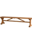Teak Brown Outdoor Dining Bench-Outdoor Benches-Lloyd Flanders-LOOMLAN