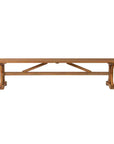 Teak Brown Outdoor Dining Bench-Outdoor Benches-Lloyd Flanders-LOOMLAN