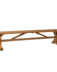 Teak Brown Outdoor Dining Bench-Outdoor Benches-Lloyd Flanders-LOOMLAN