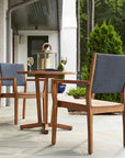 Lloyd Flanders Teak Round Outdoor Bistro Table