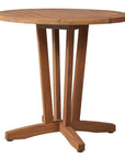 Teak Round Outdoor Bistro Table-Outdoor Dining Tables-Lloyd Flanders-LOOMLAN