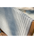 Loom Loom Back Teak Outdoor Dining Armchair-Outdoor Dining Chairs-Lloyd Flanders-LOOMLAN