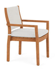 Loom Loom Back Teak Outdoor Dining Armchair-Outdoor Dining Chairs-Lloyd Flanders-LOOMLAN