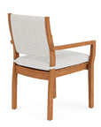 Loom Loom Back Teak Outdoor Dining Armchair-Outdoor Dining Chairs-Lloyd Flanders-LOOMLAN