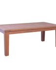Teak Rectangular Tapered Leg Outdoor Cocktail Table-Outdoor Coffee Tables-Lloyd Flanders-LOOMLAN