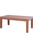 Teak Rectangular Tapered Leg Outdoor Cocktail Table-Outdoor Coffee Tables-Lloyd Flanders-LOOMLAN