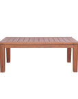 Teak Rectangular Tapered Leg Outdoor Cocktail Table-Outdoor Coffee Tables-Lloyd Flanders-LOOMLAN