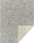 Parallel Bands Taupe Washable Indoor-Outdoor Rug