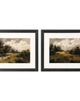 Paragon Inspired Landscape I Wood Frame Green Canvas Art 2PC