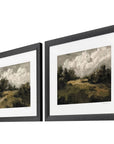 Paragon Inspired Landscape I Wood Frame Green Canvas Art 2PC