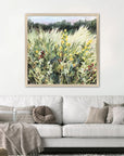 Paragon Memory of This Wood Frame Green Canvas Art