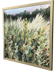 Paragon Memory of This Wood Frame Green Canvas Art