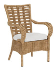 Magnolia Brown Outdoor Dining Armchair-Outdoor Dining Chairs-Lloyd Flanders-LOOMLAN