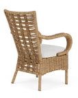 Magnolia Brown Outdoor Dining Armchair-Outdoor Dining Chairs-Lloyd Flanders-LOOMLAN