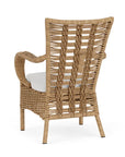 Magnolia Brown Outdoor Dining Armchair-Outdoor Dining Chairs-Lloyd Flanders-LOOMLAN