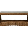 Magnolia Rectangular Outdoor Cocktail Table-Outdoor Coffee Tables-Lloyd Flanders-LOOMLAN