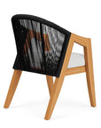Alpine Teak Wooden Outdoor Dining Armchair-Outdoor Dining Chairs-Lloyd Flanders-LOOMLAN