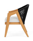 Alpine Teak Wooden Outdoor Dining Armchair-Outdoor Dining Chairs-Lloyd Flanders-LOOMLAN