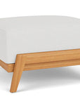 Alpine Teak Wooden Rectangular Outdoor Ottoman-Outdoor Ottomans-Lloyd Flanders-LOOMLAN