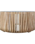 Alder Teak Round Coffee Table Indoor or Outdoor