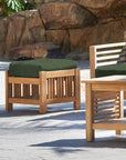 Summer Teak Outdoor Ottoman Sunbrella Cushions -- view 9
