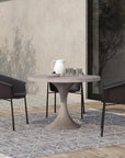 43 in Outdoor Dining Table Grey Contemporary-Outdoor Dining Tables-Moe's Home-LOOMLAN