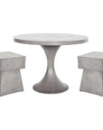 43 in Outdoor Dining Table Grey Contemporary-Outdoor Dining Tables-Moe's Home-LOOMLAN