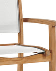 Pearl Stacking Teak Outdoor Dining Armchair 4PC -- view 19