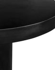 47 Black Round Outdoor Dining Table Cement - LOOMLAN - Moe's Home - Outdoor Dining Tables