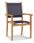Pearl Stacking Teak Outdoor Dining Armchair 4PC -- view 6