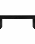 55 Inch Outdoor Bench Black Contemporary Outdoor Benches LOOMLAN By Moe's Home