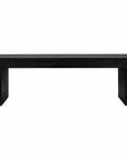 55 Inch Outdoor Bench Black Contemporary-Outdoor Benches-Moe's Home-LOOMLAN