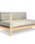 SoHo Teak Patio Sectional Sofa with Sunbrella Cushion