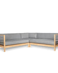 SoHo Teak Patio Sectional Sofa with Sunbrella Cushion -- view 23