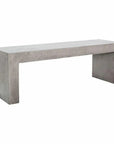 55.25 Inch Outdoor Bench Grey Contemporary-Outdoor Benches-Moe's Home-LOOMLAN