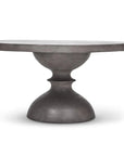 59" Spindle Reinforced Concrete Round Dining Table-Outdoor Dining Tables-Urbia-LOOMLAN