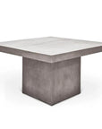 59" Una Fiber Reinforced Concrete Square Counter Table - LOOMLAN - Urbia - Outdoor Counter Tables