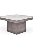 59" Una Fiber Reinforced Concrete Square Dining Table - LOOMLAN - Urbia - Outdoor Dining Tables