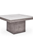 59" Una Fiber Reinforced Concrete Square Dining Table - LOOMLAN - Urbia - Outdoor Dining Tables