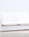 Jason White Fabric Slipcover Outdoor Sofa -- White