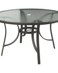 LOOMLAN 5PC Outdoor Round Dining Table Set Stacking Chairs