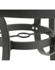 LOOMLAN 5PC Outdoor Round Dining Table Set Stacking Chairs
