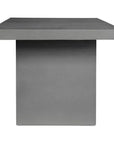 63 in Outdoor Dining Table Grey Contemporary - LOOMLAN - Moe's Home - Outdoor Dining Tables