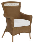 Loom Wicker Outdoor Dining Armchair-Outdoor Dining Chairs-Lloyd Flanders-LOOMLAN