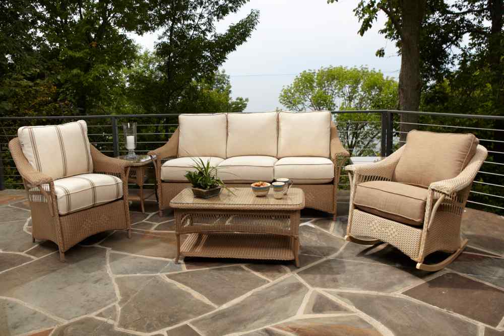 Loom Wicker Square Outdoor End Table