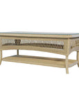 Loom Rectangular Outdoor Cocktail Table-Outdoor Coffee Tables-Lloyd Flanders-LOOMLAN