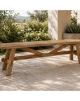 Tucker Natural Wooden Outdoor Bench - view 2