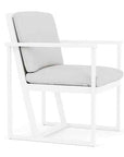 Summit Aluminum Frame Outdoor Dining Armchair-Outdoor Dining Chairs-Lloyd Flanders-LOOMLAN