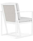 Summit Aluminum Frame Outdoor Dining Armchair-Outdoor Dining Chairs-Lloyd Flanders-LOOMLAN