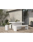 79 in Outdoor Dining Table Grey Contemporary-Outdoor Dining Tables-Moe's Home-LOOMLAN